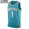 Barn Charlotte Hornets Tröja LaMelo Ball Jordan 2023-24 City Edition Kricka Swingman